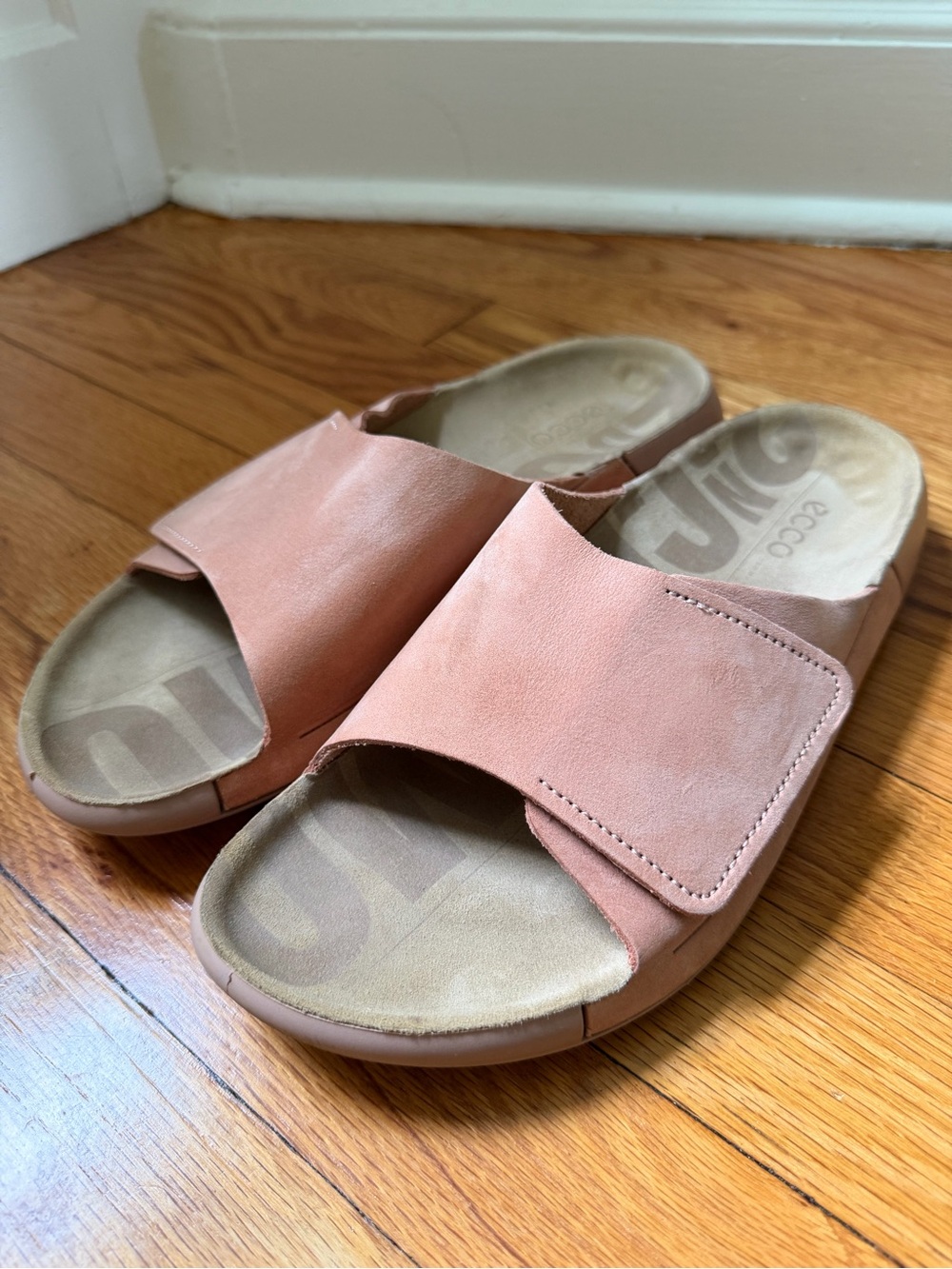 ECCO 2nd Cozmo Fluidform One-Band Slide Sandals Pink Women’s EU 41 | US 10, 10.5